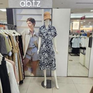 Ab.f.z DP01 V넥벨티드나염원피스 AFZ3HO38