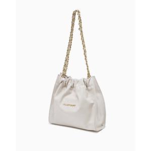 [JILLSTUART ACC][25SS]JABA5E163IV [코코체인] 아이보리 골드 장식 드로우스트링 체인숄더백 S