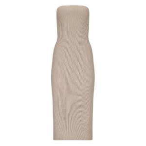 막스마라 골지 스트랩리스 미디 드레스 25113E12