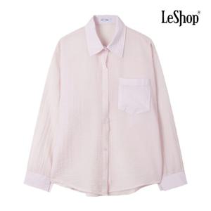 [르샵]비치룩 원 포켓 루즈핏 셔츠 (BP7BL027A)