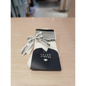 [파리게이츠] 25FW가을 여성 리본 포인트 중목 양말 (521E3SC004)