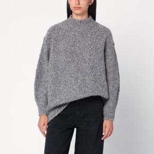 ISABEL MARANT Grey sweater in alpaca blend APU0760FAC3L07IRISAMA-02GY