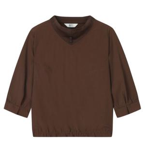 [베스띠벨리]버튼배색 하이넥밴딩블라우스BJBAH2404