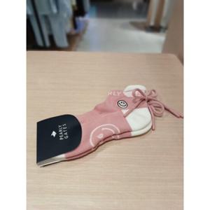 [파리게이츠] 25FW가을 여성 리본 포인트 단목 양말 (521E3SC002PK)
