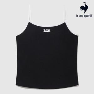 [르꼬끄] [나나 착용] 여성 스몰로고 슬림핏 슬리브리스 QQ222OSL41_BLK