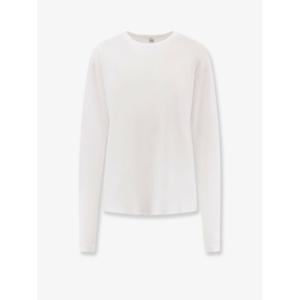 [TOTEME] 라프리마 여성 티셔츠 앤 탑 클래식 롱슬리브 라이오셀 코튼 253WRT0588 FB0419047 화이트 /12