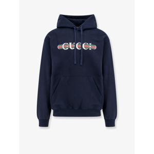 [GUCCI] 라프리마 남성 스웨트셔츠 코튼 스웻셔츠 위드 web 프린트 788771XJG59 4735 Blu /12