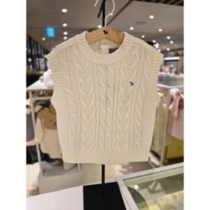 [블루독베이비] 25 FW(크림)블루독 니트 베스트(45A1922001)백일 돌 선물 조카 아가옷 유아 조끼 (45A19220