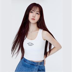 [게스(진)]여성 스퀘어넥 변형골지 나시 YP2K2462