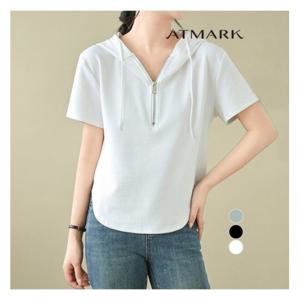 [앳마크]ATMARK 굴립하프집업후드티셔츠_AA53TS073G