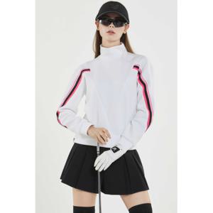 네버마인드올 여성 아르테 포인소매 하이넥_NF05WTS718WH