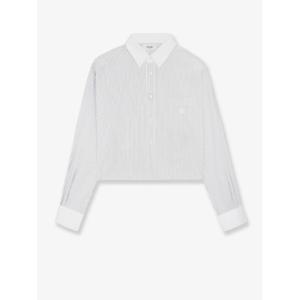 [CELINE] 라프리마 여성 셔츠 크롭 코튼 위드 스트라이프 모티프 2C6890C79 01CQ Blu /12