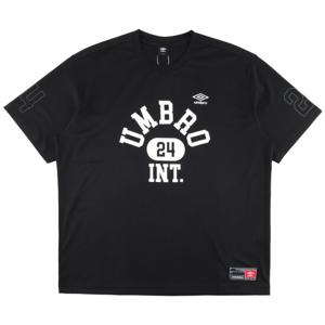 엄브로 원포인트 메쉬 반팔 티셔츠 UQ321CRS71BLK