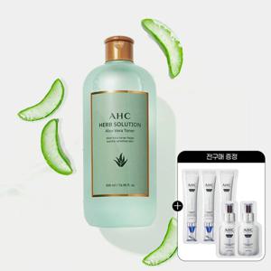 AHC 허브솔루션 알로에베라 토너 500ml+증정(샤쉐 5매)