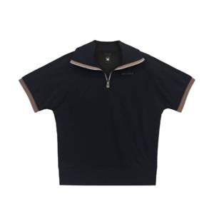 스파이더 우먼스 카라 티셔츠 BB SPJMCNTS351W BLK LMT OWH