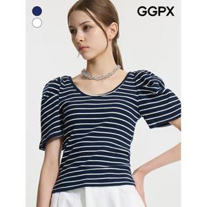 [GGPX]오버 숄더 스트라이프 티셔츠 (GP7TS036F)