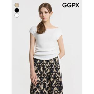 [GGPX]라운드넥 사이드 스트링 심플 니트 (GP7KP020F)