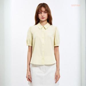 [시스티나]베이직 퍼프 솔리브 반팔 셔츠 STO21070JDST