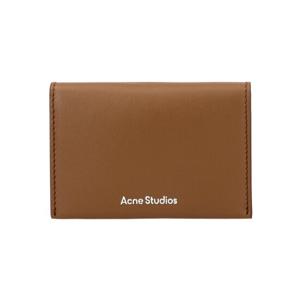 아크네스튜디오 CG0236 CAMEL BROWN (640) 로고 바이폴더 카드지갑