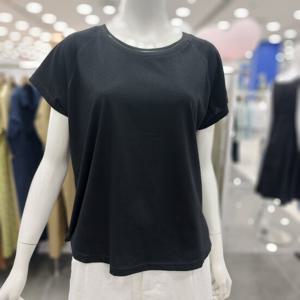 [아니베에프]A56WBL770 라운드넥 밑단 플레어 티셔츠