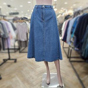 [BCBG][BCBG]o 데님 절개 훌 스커트 B5C7S240