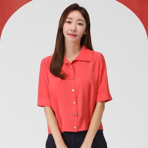 [피에이티]1K42509 모달 와이드 카라 블라우스