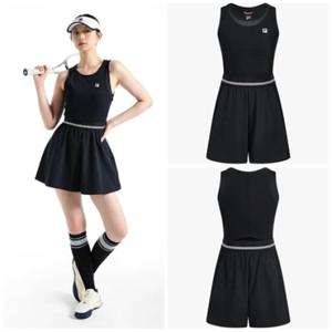 [휠라] FILA 여성용 테니스 매치 점프수트 원피스 FS2OPH2351FBLK