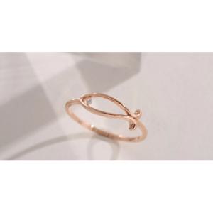 미니골드 14K 럭키 피쉬 애끼링 RTRM4082