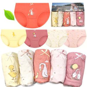 [제이코튼]큰사이즈여삼각 오리여삼각 여아팬티 어린이 초등 속옷5매세트