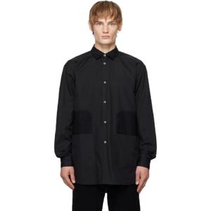 25 SS 꼼데가르송 남성 블랙 코튼 브로드클로스 셔츠 251935M192001