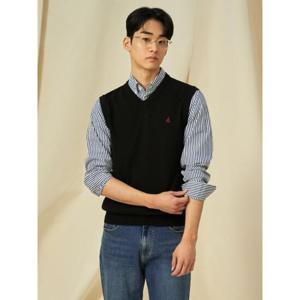 [빈폴멘] [Essential] V넥 베스트  블랙 (BC5151E035)