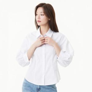 플라스틱아일랜드  (PR2WB461) 소매볼륨자수 블라우스