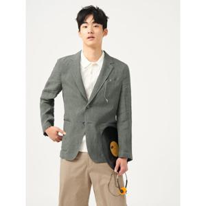 [빈폴멘] 리넨 멜란지 재킷  카키 (BC5311C21H)