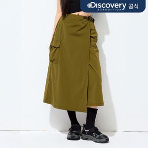 프레시벤트 여성 카고포켓 랩 스커트 (D/OLIVE)  DWSK96053-OLD