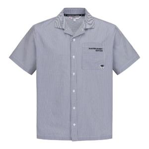마스터바니에디션 남성 메쉬 블록 시어서커 칼라 티셔츠(411E2TO817)