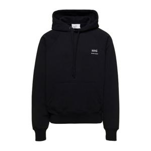 아미 블랙 드로스트링 후드티 USW224 747001