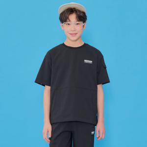 [오션스카이] 남아 시어서커 라운드 반팔 티셔츠-EBJB5838D03