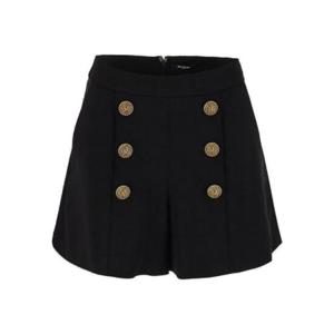 Balmain 버튼 장식 후면 지퍼 쇼츠 CF1PA235VE17 0PA TP934762571