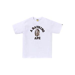 25 SS A BATHING APE 카모 컬리지 티셔츠 001TEL301033M TP437370675