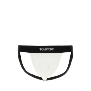 톰포드 남성 화이트 Stretch 코튼 티팬티 T4LC61040 100