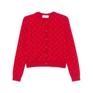 마린세르 Red Crescent Moon Jacquard Cardigan WTK011ACKNI0530 TP719836978