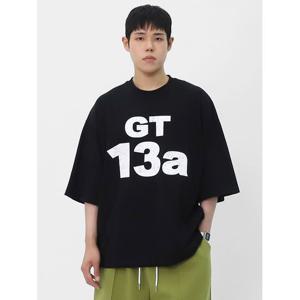 [빌리버스] 남성 라운드 코튼 프린팅 오버핏 반팔티 BMUJT001