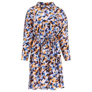 Kenzo 추상 프린트 롱 슬리브 미디 드레스 FC52RO0709P4 71 TP945317923