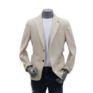 [본(정장)]BON 24S/S 프레피 니티드 저지 베이지 남성 자켓 (BN4MEA263)