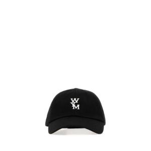 우영미 남성 블랙 면 볼캡 W253AC51 661B