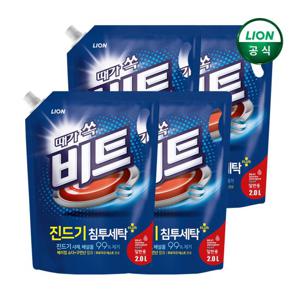 비트 액체 세탁세제 진드기 2L 리필 일반용 x 4개