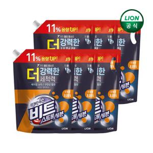 비트 액체 세탁세제 스트롱세븐 2.22L 리필 드럼용 x 6개