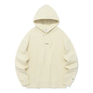 [커버낫] [TAG가 89,000] 오버핏 스몰 어센틱 로고 후디 에크루