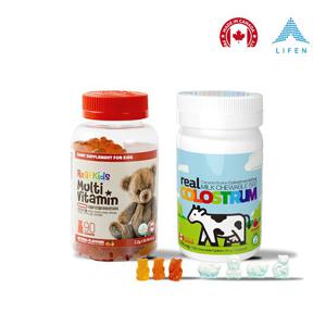 리얼키즈멀티비타민꾸미 1병 + 리얼초유츄어블1500mg 1병