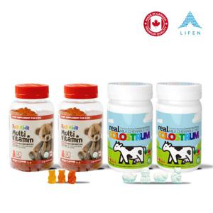 리얼키즈멀티비타민꾸미 2병 + 리얼초유츄어블1500mg 2병